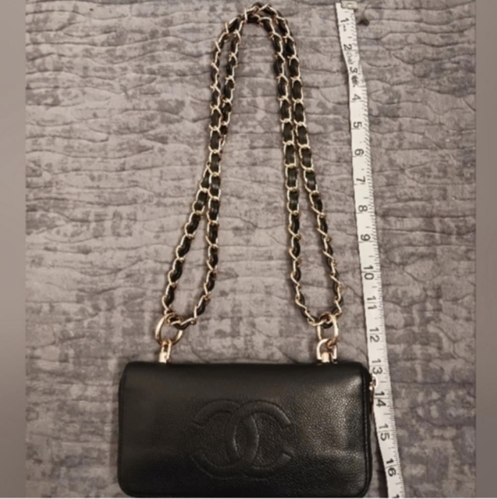 Black Chanel Wallet On Chain - Picture 6 of 8